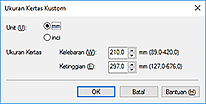 gambar: Kotak dialog Ukuran Kertas Kustom