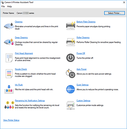 figura: Canon IJ Printer Assistant Tool