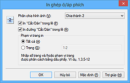 hình: Hộp thoại In ghép ô/áp phích