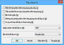 hình: Hộp thoại Tùy chọn in