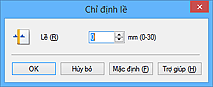 hình: Hộp thoại Chỉ định lề
