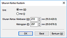 gambar: Kotak dialog Ukuran Kertas Kustom