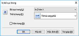 hình: Hộp thoại In bố cục trang