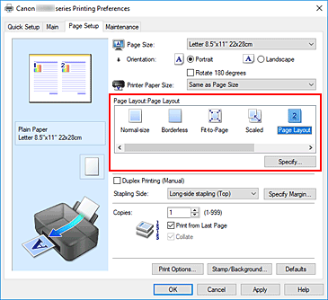 figura:Selectaţi Page Layout pentru Page Layout din fila Page Setup