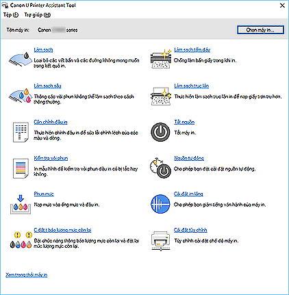 hình: Canon IJ Printer Assistant Tool