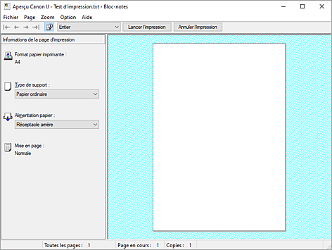 figure&nbsp;: Aperçu Canon IJ