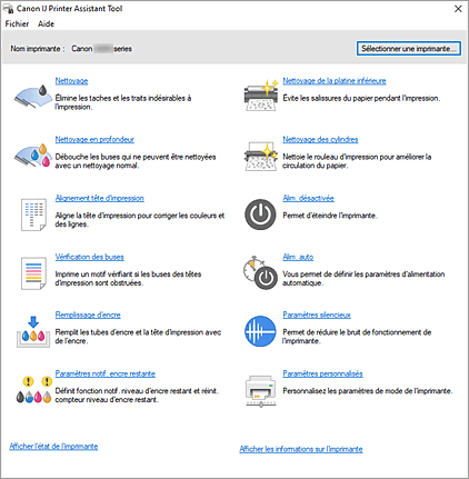 figure : Canon IJ Printer Assistant Tool