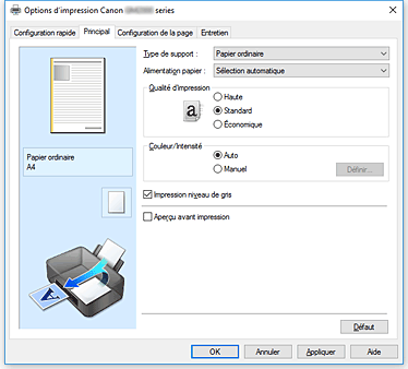 figure&nbsp;: Onglet Principal
