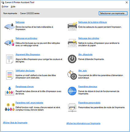 figure : Canon IJ Printer Assistant Tool