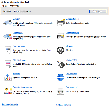 hình: Canon IJ Printer Assistant Tool