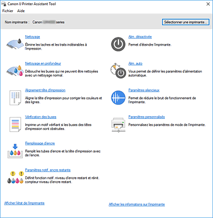 figure : Canon IJ Printer Assistant Tool