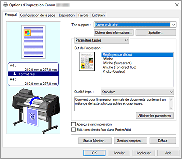 figure&nbsp;: Onglet Principal