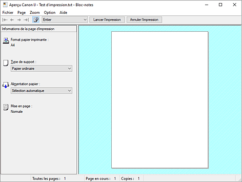figure&nbsp;: Aperçu Canon IJ