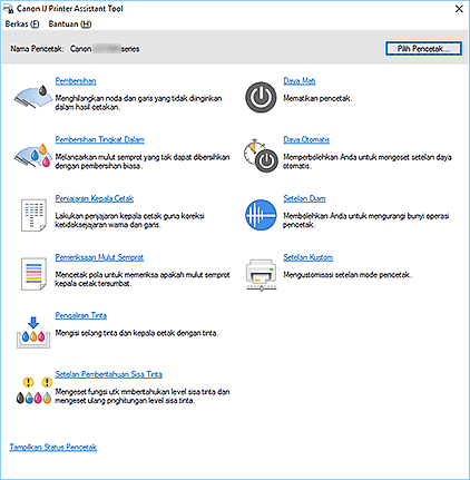 gambar: Canon IJ Printer Assistant Tool