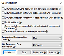 gambar: Kotak dialog Opsi Pencetakan