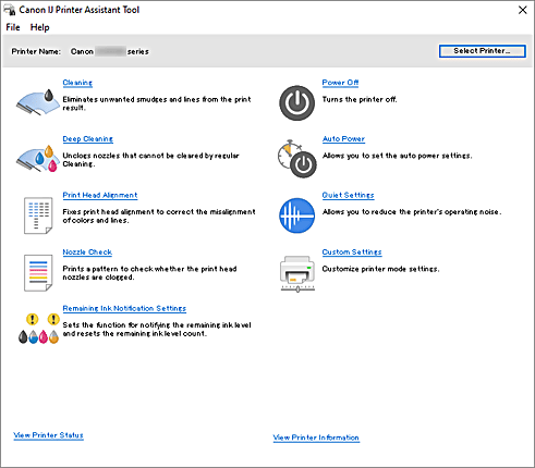 gambar: Canon IJ Printer Assistant Tool