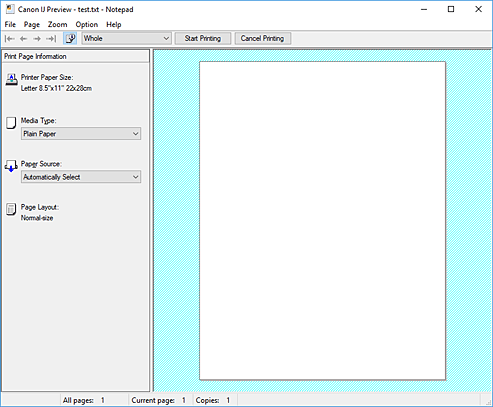 ภาพ: ดูภาพตัวอย่าง Canon IJ
