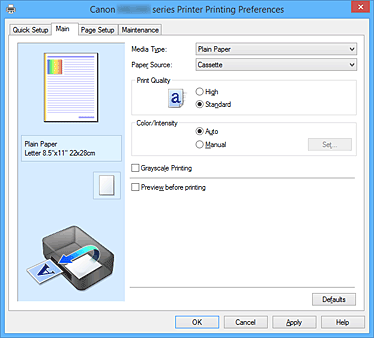 slika: kartica Glavno