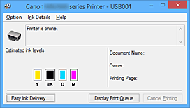 фигура: Canon IJ Status Monitor