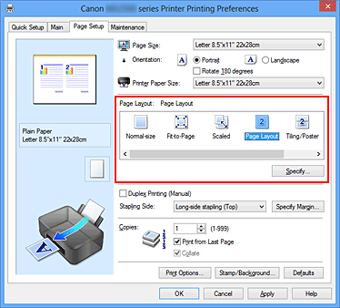 figura:Selectaţi Page Layout pentru Page Layout din fila Page Setup