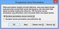 gambar: Kotak dialog Pengesetan Area Pencetakan