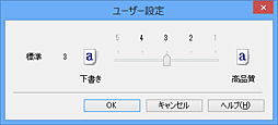 図：［ユーザー設定］ダイアログボックス