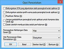 gambar: Kotak dialog Opsi Pencetakan