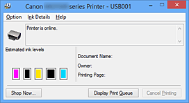 figura:Canon IJ Status Monitor