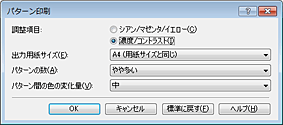 図：［パターン印刷］ダイアログボックス
