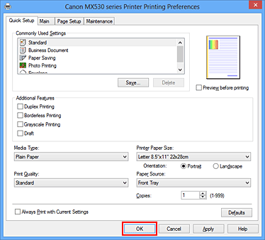 attēls: Labi cilnē Ātra iestatīšana