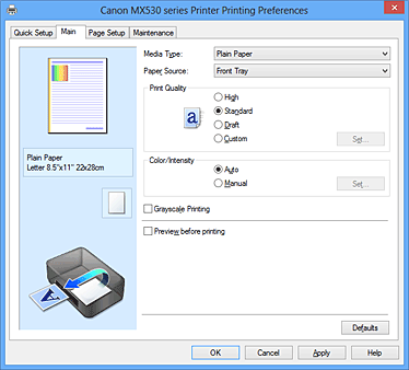 slika: kartica Glavno