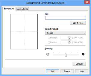 figure:Background Settings dialog box