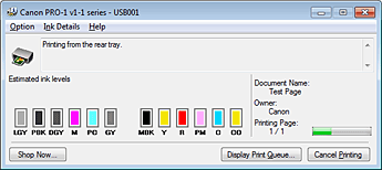 фигура: Canon IJ Status Monitor