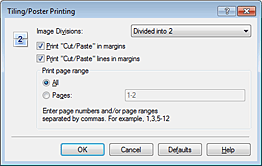 joonis: Dialoogiboks Paanimine / plakati printimine