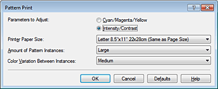 pav.: Šablono spausdinimo dialogo langas