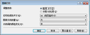 插图：“图案打印”对话框