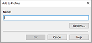 그림: [프로파일에 추가] 대화 상자