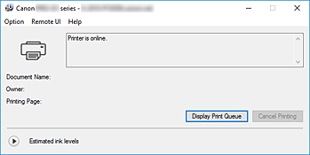 figure:Canon IJ Status Monitor