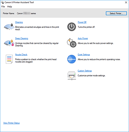 slika: Canon IJ Printer Assistant Tool
