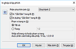 hình: Hộp thoại In ghép ô/áp phích