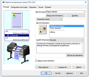 figure&nbsp;: Onglet Principal