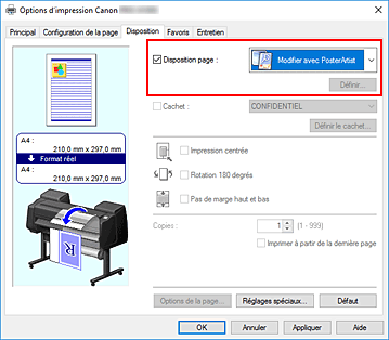 Figure : sélectionnez Modifier avec PosterArtist dans Mise en page