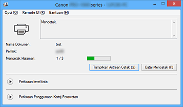 gambar: Monitor Status Canon IJ