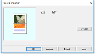 figure&nbsp;: Affichage de l'aperçu des paramètres dans l'onglet Configuration de la page
