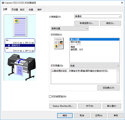 插图：“主要”选项卡