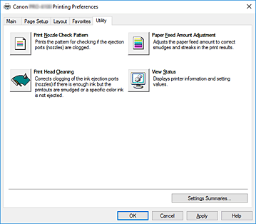figure:Maintenance tab