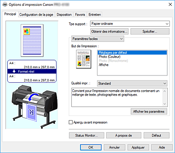 figure&nbsp;: Onglet Principal