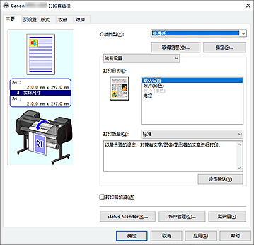 插图：“主要”选项卡