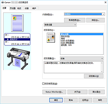 插图：“主要”选项卡