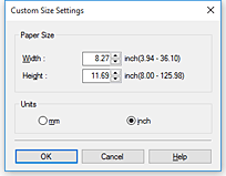 Imagen:Cuadro de diálogo Tamaño de papel personalizado